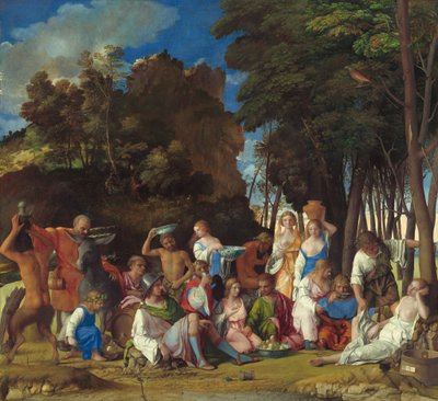 La festa degli dei da Giovanni Bellini and Titian