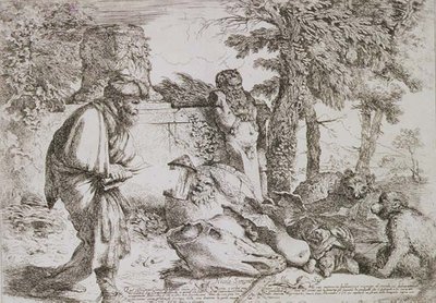 Diogene alla Ricerca di un Uomo Onesto da Giovanni Benedetto Castiglione