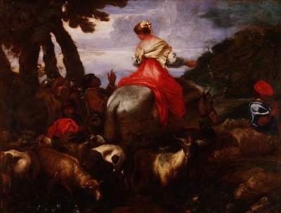 Rebecca guidata dal servo di Abramo, c.1650 da Giovanni Benedetto Castiglione