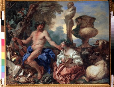 Scena pastorale, fauno e pastorella da Giovanni Benedetto Castiglione