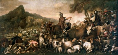 Il popolo ebraico in viaggio verso la Terra Promessa da Giovanni Benedetto Castiglione