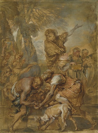 Un sacrificio pagano da Giovanni Benedetto Castiglione