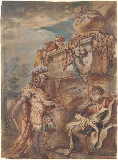 Alessandro alla tomba di Ciro da Giovanni Benedetto Castiglione