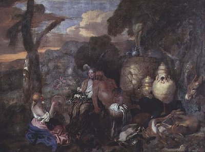 Baccanti e un satiro da Giovanni Benedetto Castiglione