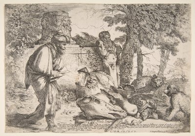 Diogene alla ricerca di un uomo onesto, ca. 1645-47 da Giovanni Benedetto Castiglione