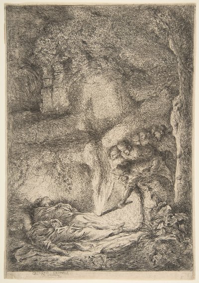 Ritrovamento dei corpi dei santi Pietro e Paolo, 1645-51 da Giovanni Benedetto Castiglione