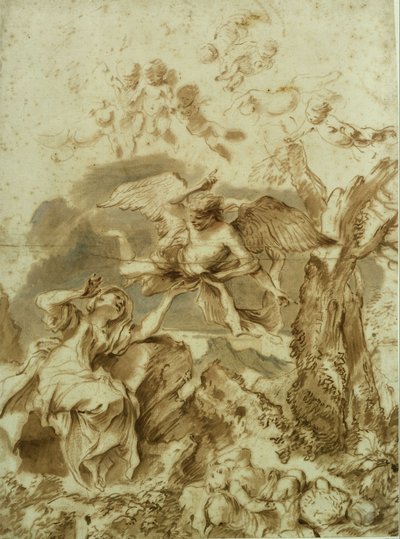 Agar e Ismaele nel deserto da Giovanni Benedetto Castiglione