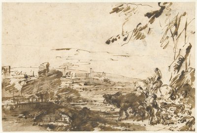 Pastori con un gregge da Giovanni Benedetto Castiglione