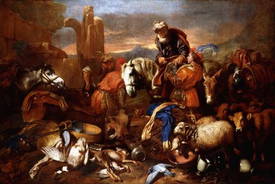 Il viaggio di Giacobbe in Egitto da Giovanni Benedetto Castiglione
