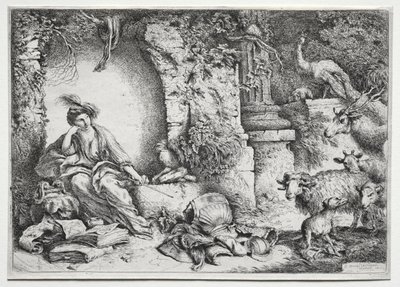 La Melanconia, c. 1660-1665 da Giovanni Benedetto Castiglione