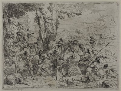 Laban cerca gli idoli di famiglia tra i beni di Giuseppe da Giovanni Benedetto Castiglione