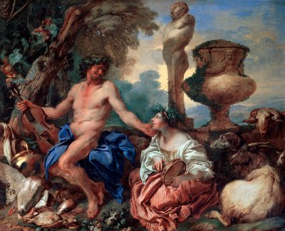 Scena pastorale. Fauno e pastorella da Giovanni Benedetto Castiglione