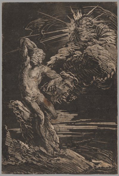 La creazione di Adamo da Giovanni Benedetto Castiglione