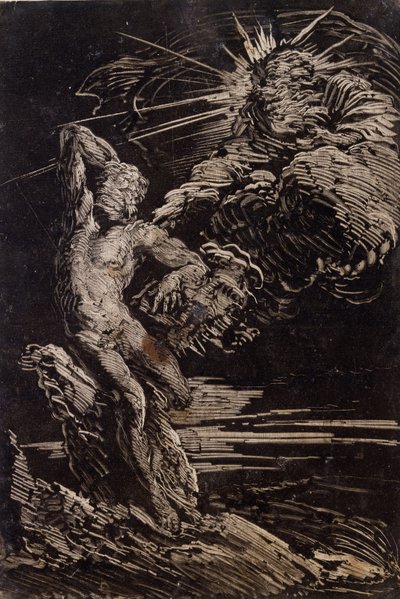 La creazione di Adamo, c. 1642 da Giovanni Benedetto Castiglione