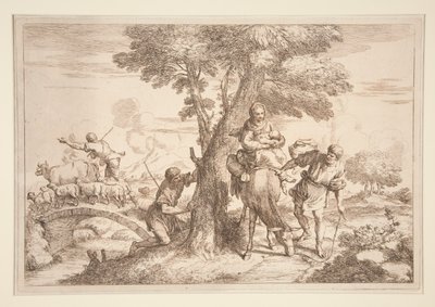 La fuga in Egitto da Giovanni Benedetto Castiglione