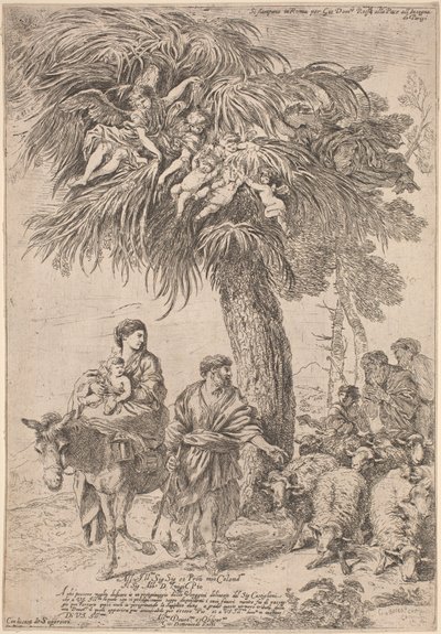 La fuga in Egitto da Giovanni Benedetto Castiglione
