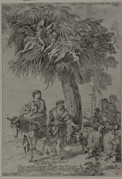 La fuga in Egitto da Giovanni Benedetto Castiglione