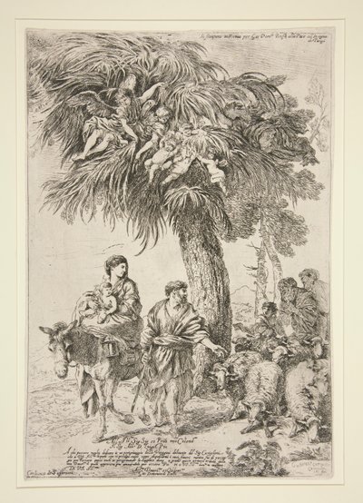 La fuga in Egitto da Giovanni Benedetto Castiglione