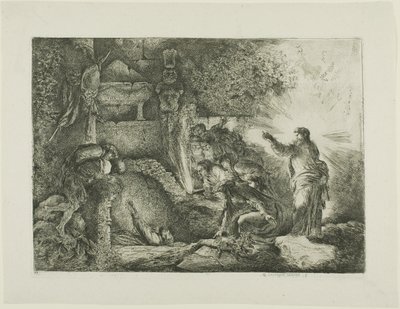 La resurrezione di Lazzaro da Giovanni Benedetto Castiglione