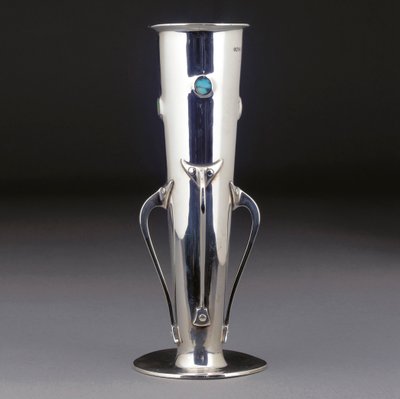Un vaso Cymric in argento e turchese da Giovanni Bigatti