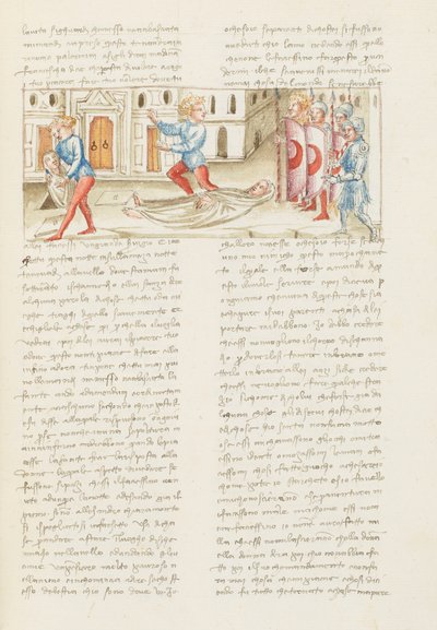 Decameron, Back to back - Rinuccio Palermini al cimitero -Rinuccio Palermini che fugge dalla guardia , Nona giornata, racconto 1. da Giovanni Boccaccio
