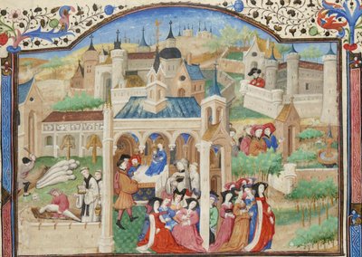 Decamerone, Partenza dei narratori del Decamerone da Firenze da Giovanni Boccaccio