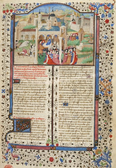 Decameron, partenza dei narratori del Decameron da Firenze da Giovanni Boccaccio