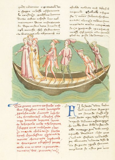 Decameron, Entremetteur malgré lui - Ninette e le sue sorelle in barca a vela , Quarta giornata, racconto 3. da Giovanni Boccaccio