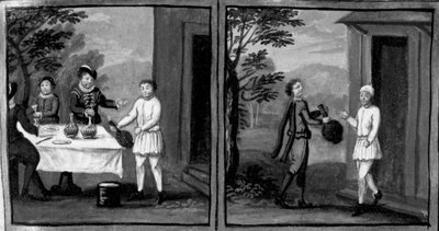 Decameron, Il fornaio Cisti offre vino a Geri Spina e ai suoi ospiti; uno dei servi di Geri va a casa di Cisti per chiedere vino. Sesta giornata, racconto 2 da Giovanni Boccaccio