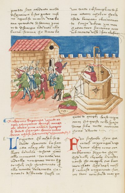Decamerone, I profumi di Napoli - Andreuccio di Pietro che esce dal pozzo, Seconda giornata, racconto 5. da Giovanni Boccaccio