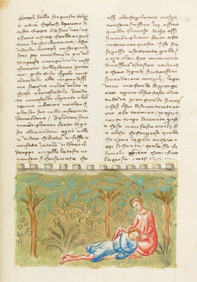 Decameron, Quarta giornata, racconto 6; premonizione: Morte di Gabriotto. da Giovanni Boccaccio