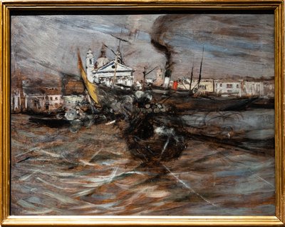 Barche a Venezia da Giovanni Boldini
