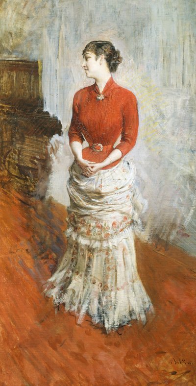 Contessa de Rasty in piedi, circa 1878 da Giovanni Boldini