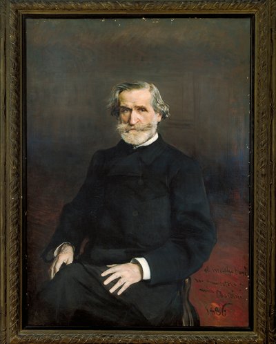Ritratto del compositore italiano Giuseppe Verdi da Giovanni Boldini