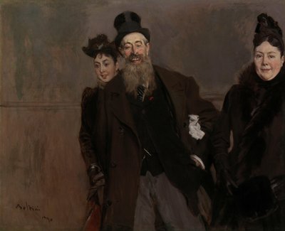 John Lewis Brown con Moglie e Figlia, 1890 da Giovanni Boldini
