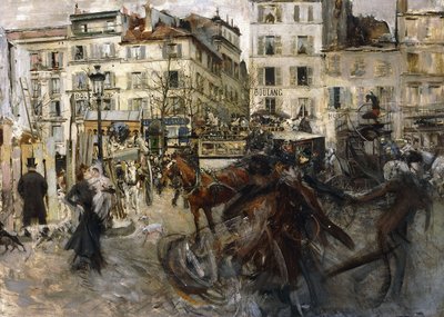 La Place Pigalle, 1874 da Giovanni Boldini