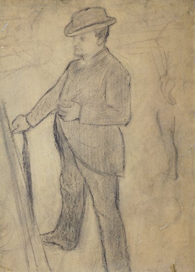 Ritratto di Boldini, di Edgar Degas (1834-1917), disegno da Giovanni Boldini