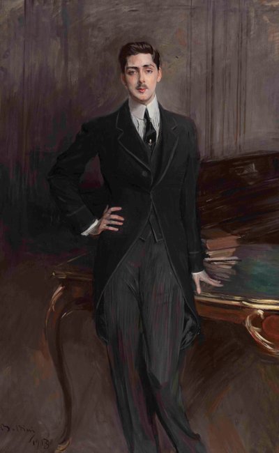 Ritratto del Conte Sergey Platonovich Zubov 1881-1964, 1913 da Giovanni Boldini