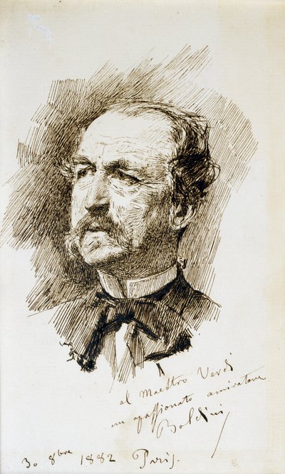 Ritratto di Emanuele Muzio da Giovanni Boldini