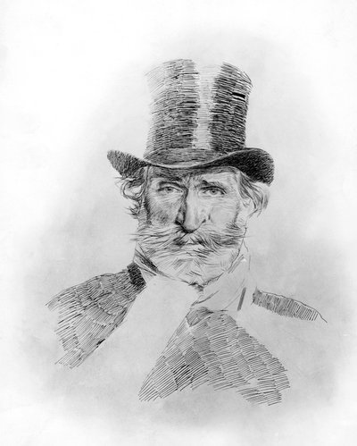 Ritratto di Giuseppe Verdi da Giovanni Boldini