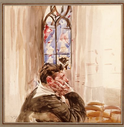 Ritratto di un uomo in una chiesa, 1900 da Giovanni Boldini