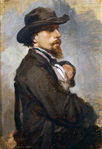 Ritratto del pittore italiano Vincenzo Cabianca (1827-1902) da Giovanni Boldini