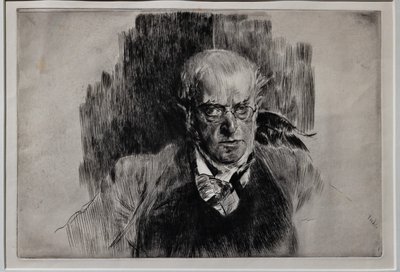 Ritratto del pittore Adolph Menzel da Giovanni Boldini