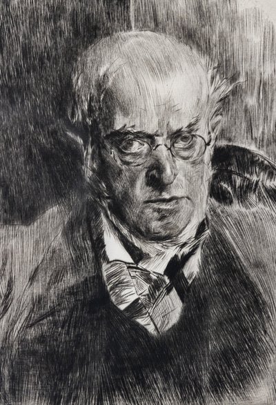 Ritratto del pittore Adolph Menzel (dettaglio) da Giovanni Boldini