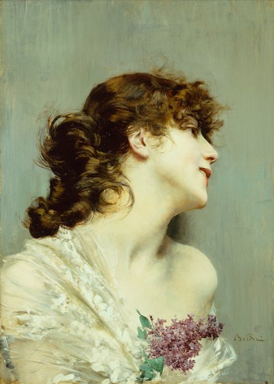 Profilo di una giovane donna da Giovanni Boldini