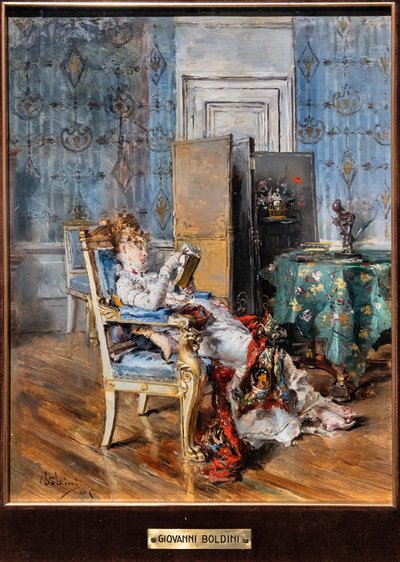 Donna che legge da Giovanni Boldini