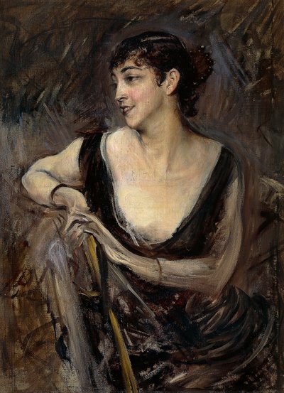 La Contessa De Rasty seduta da Giovanni Boldini
