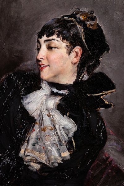 La Contessa di Rasty sul Divano (dettaglio) da Giovanni Boldini