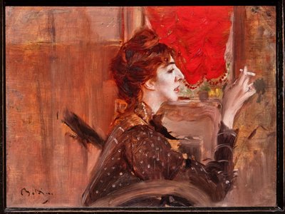 Il sipario rosso da Giovanni Boldini