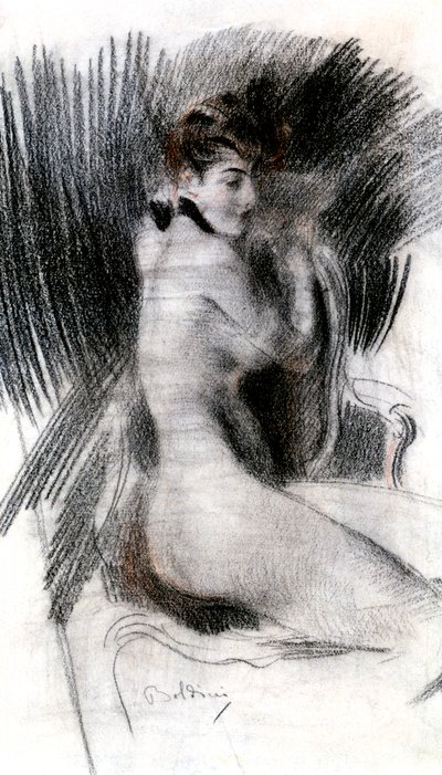 Donna seduta, c. 1920 da Giovanni Boldini